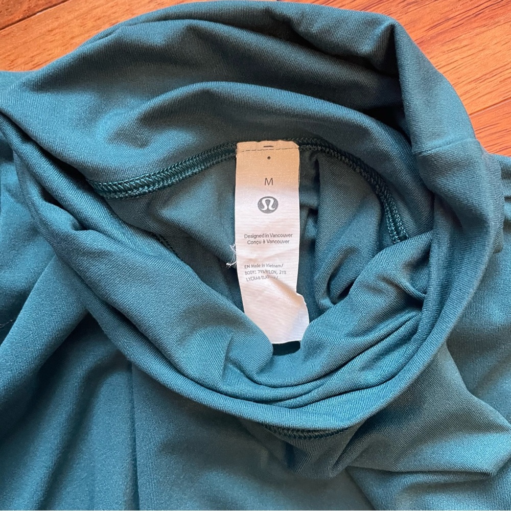 lululemon athletica dark green Long Sleeve Turtleneck One Piece - Picture 3 of 6